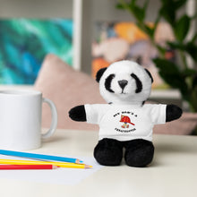 Load image into Gallery viewer, Gift for Infants a Stuffed Animals with Tee My Dad's A Firefighter
