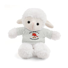 Load image into Gallery viewer, Gift for Infants a Stuffed Animals with Tee My Dad's A Firefighter