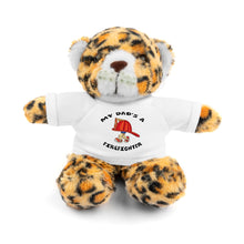 Load image into Gallery viewer, Gift for Infants a Stuffed Animals with Tee My Dad's A Firefighter