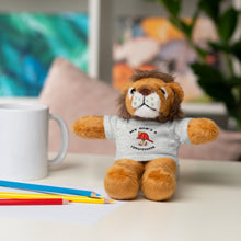 Load image into Gallery viewer, Gift for Infants a Stuffed Animals with Tee My Dad's A Firefighter