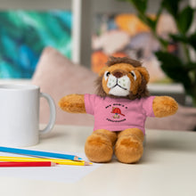 Load image into Gallery viewer, Gift for Infants a Stuffed Animals with Tee My Dad's A Firefighter