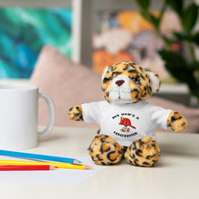 Load image into Gallery viewer, Gift for Infants a Stuffed Animals with Tee My Dad's A Firefighter