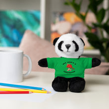 Load image into Gallery viewer, Gift for Infants a Stuffed Animals with Tee My Dad's A Firefighter