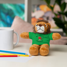 Load image into Gallery viewer, Gift for Infants a Stuffed Animals with Tee My Dad's A Firefighter