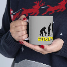 Load image into Gallery viewer, BeeKeeper Evolution, Great Gift Idea , Glassware, Ceramic Mug 11oz
