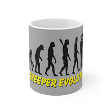 Load image into Gallery viewer, BeeKeeper Evolution, Great Gift Idea , Glassware, Ceramic Mug 11oz