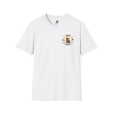 Load image into Gallery viewer, Firefox Logo and Ex&#39;s Wife restraining order Firefighter Humor Unisex Softstyle T-Shirt
