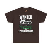 Load image into Gallery viewer, Wanted Trash Bandits Tee, Funny Graphic T-Shirt, Gift for Animal Lovers, Unique Dad Shirt, Comfy Everyday Wear
