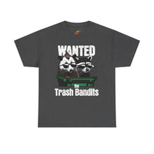 Load image into Gallery viewer, Wanted Trash Bandits Tee, Funny Graphic T-Shirt, Gift for Animal Lovers, Unique Dad Shirt, Comfy Everyday Wear
