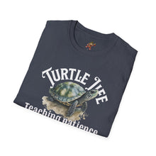 Load image into Gallery viewer, Turtle Life, Teaching patience since day one, Turtle lover Unisex Softstyle T-Shirt

