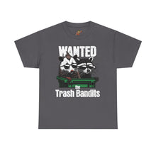 Load image into Gallery viewer, Wanted Trash Bandits Tee, Funny Graphic T-Shirt, Gift for Animal Lovers, Unique Dad Shirt, Comfy Everyday Wear
