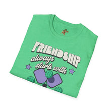 Load image into Gallery viewer, Friendship always starts with Pickle Ball,  Unisex Softstyle T-Shirt
