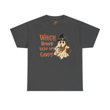 Load image into Gallery viewer, Witch Better Have My Candy Tee - Halloween Shirt, Unisex Graphic Tee, Ghost Design T-Shirt, Spooky Vibes Apparel, Trick or Treat Gift
