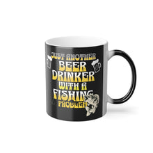 Load image into Gallery viewer, Beer Drinker with a Fishing Problem, Color Morphing Mug, 11oz
