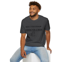 Load image into Gallery viewer, The Different Between A Beer &amp; Your Opinion is that I Asked for a BEER. Unisex Softstyle T-Shirt
