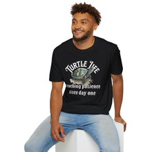 Load image into Gallery viewer, Turtle Life, Teaching patience since day one, Turtle lover Unisex Softstyle T-Shirt
