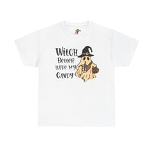 Load image into Gallery viewer, Witch Better Have My Candy Tee - Halloween Shirt, Unisex Graphic Tee, Ghost Design T-Shirt, Spooky Vibes Apparel, Trick or Treat Gift
