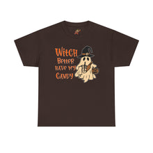 Load image into Gallery viewer, Witch Better Have My Candy Tee - Halloween Shirt, Unisex Graphic Tee, Ghost Design T-Shirt, Spooky Vibes Apparel, Trick or Treat Gift
