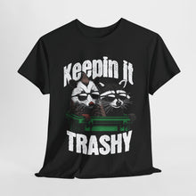Load image into Gallery viewer, Keepin&#39; It Trashy Unisex Heavy Cotton Tee | Funny Graphic Shirt, Pet Lover Gift, Casual Wear, Unique Style, Animal Humor

