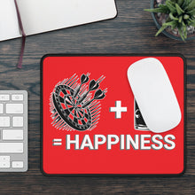 Load image into Gallery viewer, Darts Plus Beer equal Happiness, Gaming Mouse Pad
