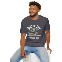Load image into Gallery viewer, Turtle Life, Teaching patience since day one, Turtle lover Unisex Softstyle T-Shirt
