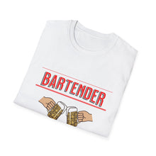 Load image into Gallery viewer, Be Kind to Your Bartender - We Know your Girlfriend  Adult Humor Unisex Softstyle T-Shirt
