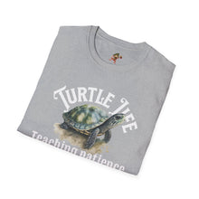 Load image into Gallery viewer, Turtle Life, Teaching patience since day one, Turtle lover Unisex Softstyle T-Shirt
