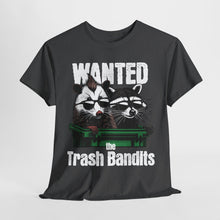 Load image into Gallery viewer, Wanted Trash Bandits Tee, Funny Graphic T-Shirt, Gift for Animal Lovers, Unique Dad Shirt, Comfy Everyday Wear
