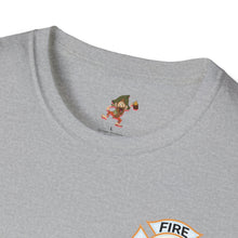 Load image into Gallery viewer, Firefox Logo and Ex&#39;s Wife restraining order Firefighter Humor Unisex Softstyle T-Shirt
