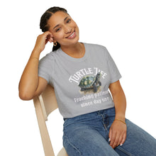 Load image into Gallery viewer, Turtle Life, Teaching patience since day one, Turtle lover Unisex Softstyle T-Shirt
