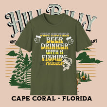 Load image into Gallery viewer, Jus Another Beer Drinker with a Fishing Problem, Unisex Softstyle T-Shirt Gift
