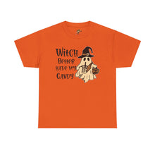 Load image into Gallery viewer, Witch Better Have My Candy Tee - Halloween Shirt, Unisex Graphic Tee, Ghost Design T-Shirt, Spooky Vibes Apparel, Trick or Treat Gift
