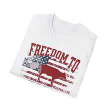 Load image into Gallery viewer, FREEDOM TO FART, Adult Humor Unisex Softstyle T-Shirt
