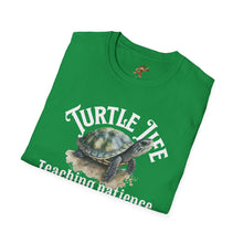 Load image into Gallery viewer, Turtle Life, Teaching patience since day one, Turtle lover Unisex Softstyle T-Shirt
