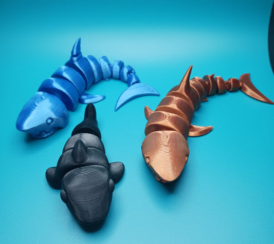 3D Print, Articulated Shark, a captivating 3D print masterpiece.