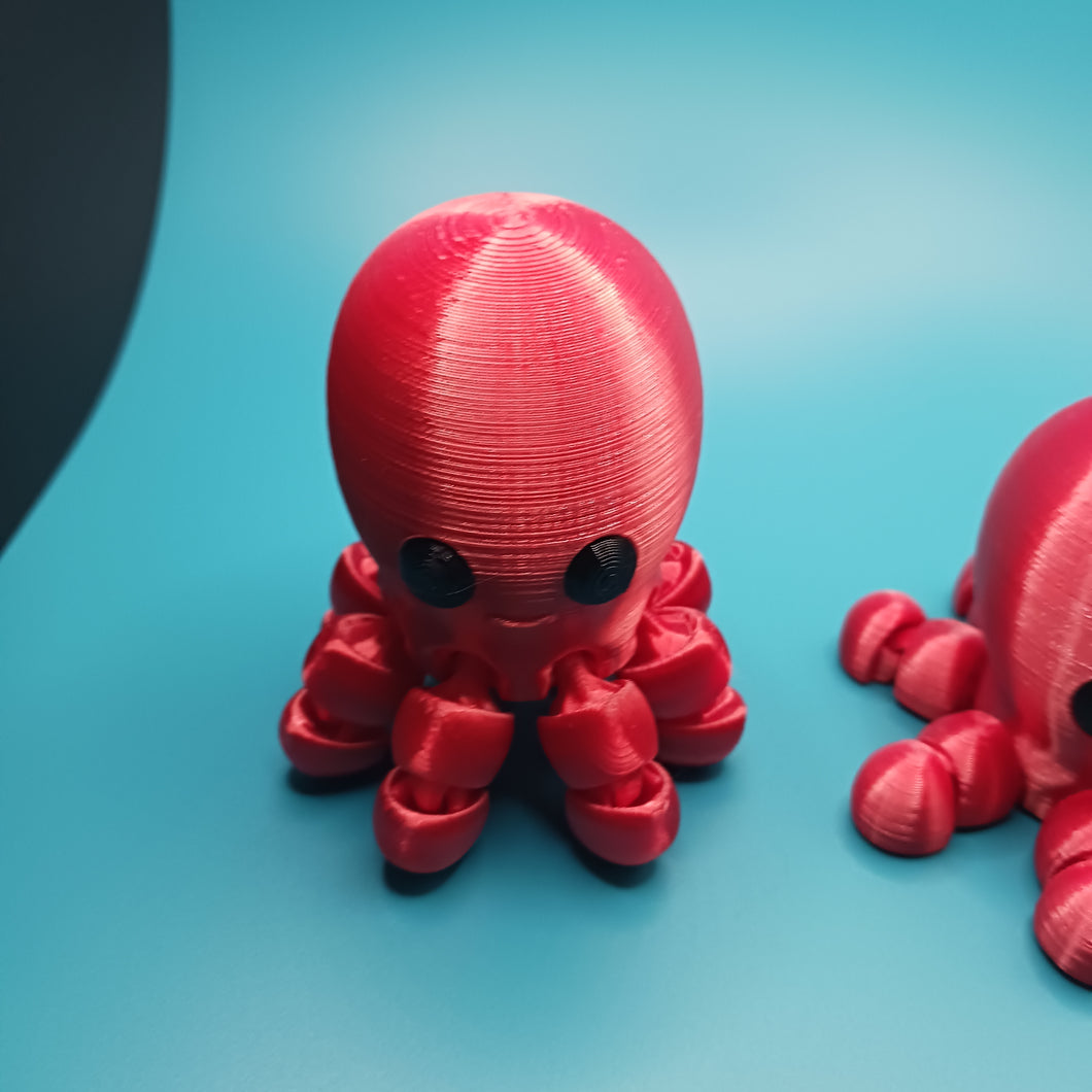 3D Print Flexi, Articulated Baby Octopus / Christmas Stocking Stuffer