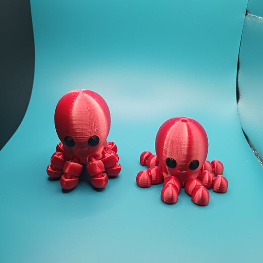 3D Print Flexi, Articulated Baby Octopus / Christmas Stocking Stuffer