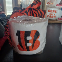 Load image into Gallery viewer, Embroidered Toilet Paper &quot;Bengals&quot; Football
