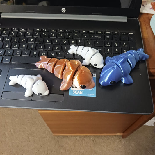 3D Flexi Dolphins small and Medium size fits in the palm of your hand