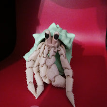 Load image into Gallery viewer, 3D Printed Articulating Hermit Crab Toy with Shell – Fun &amp; Unique Gift
