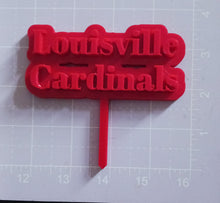 Load image into Gallery viewer, College Cake Toppers for the Die hart Fan
