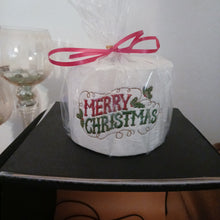 Load image into Gallery viewer, Embroider Bathroom Decor &quot;Merry Christmas&quot; Toilet Paper
