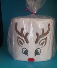 Load image into Gallery viewer, Christmas Toilet Paper, Rudolph Red Nose Reindeer Bathroom Decor
