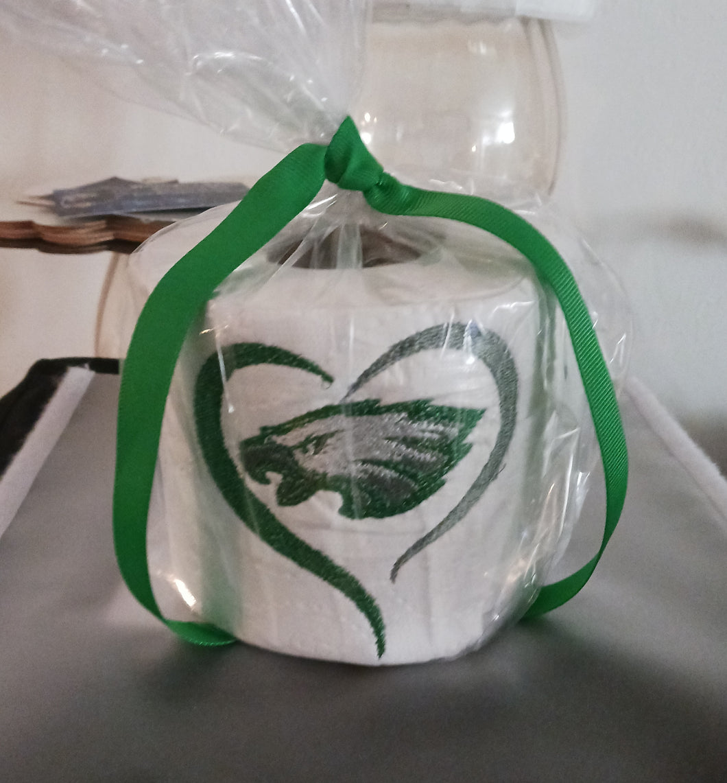 Unique Bathroom Decor, Bathroom Theme, Philadelphia eagles Embroidered Toilet Paper