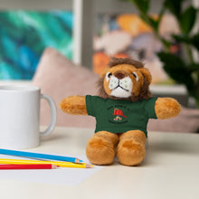 Load image into Gallery viewer, Great gift for Infants a Stuffed Animals with Tee My Dad&#39;s A Firefighter
