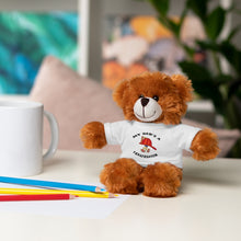 Load image into Gallery viewer, Great gift for Infants a Stuffed Animals with Tee My Dad&#39;s A Firefighter
