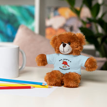 Load image into Gallery viewer, Great gift for Infants a Stuffed Animals with Tee My Dad&#39;s A Firefighter
