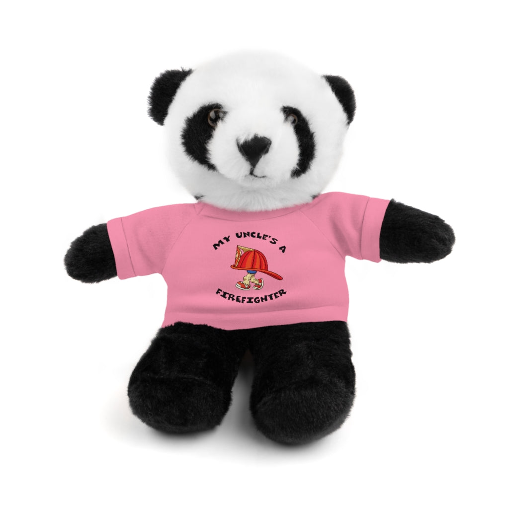 Great Gift for Infants a Stuffed Animals with Tee My Uncle is a Firefighter