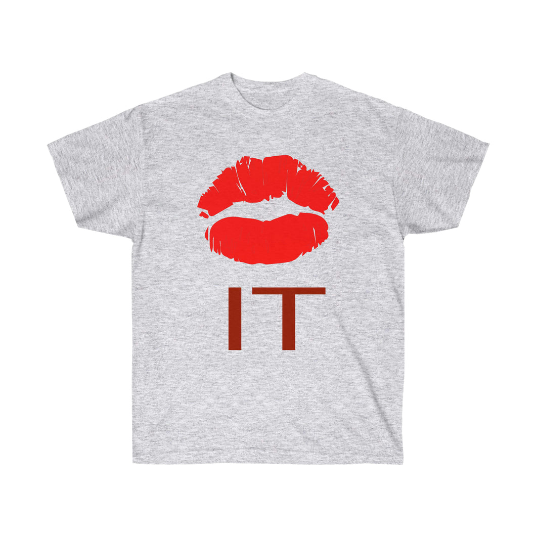 KISS IT Adult T-shirt, Funny Humor,  Unisex Ultra Cotton Tee