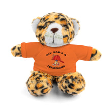 Load image into Gallery viewer, Great gift for Infants a Stuffed Animals with Tee My Dad&#39;s A Firefighter
